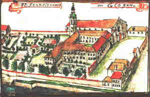 PP. Franciscaner in Glogau - Klszator Franciszkanów, widok z lotu ptaka